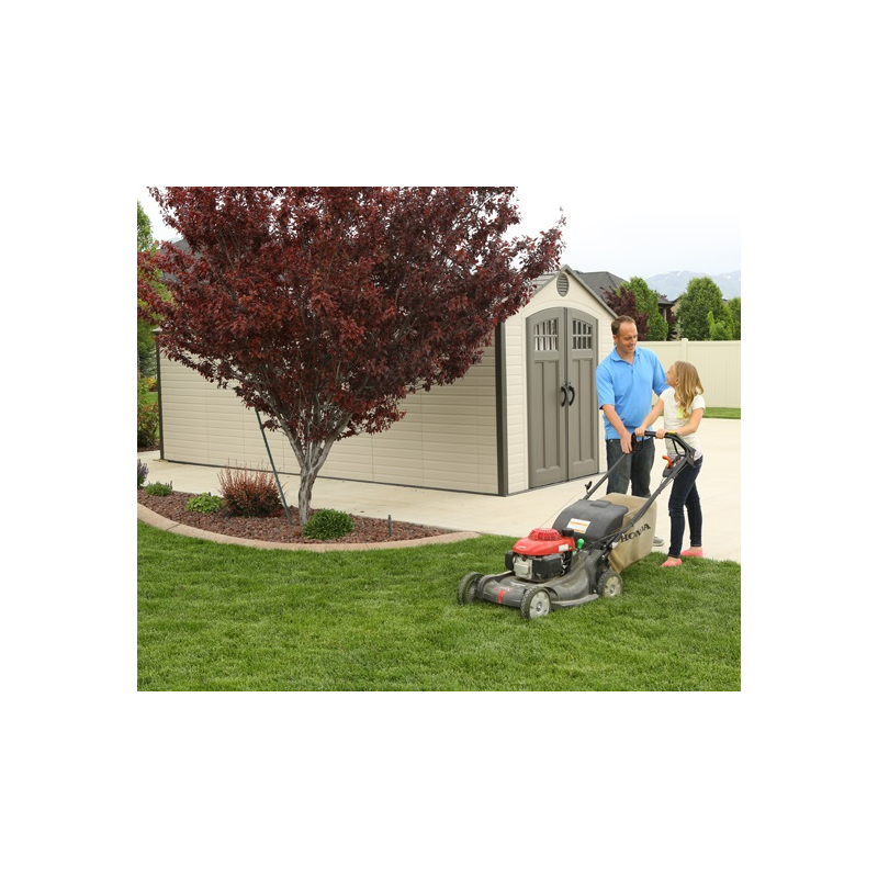 Lifetime Sheds 8x20 Plastic Storage Shed w/ 2 Windows (60120)