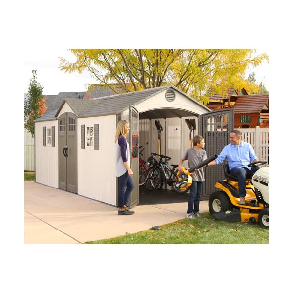 lifetime 20x8 new style storage shed kit w/ floor 60127