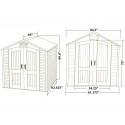 Lifetime 7x7 ft Storage Shed Kit - 2 Windows (60042)