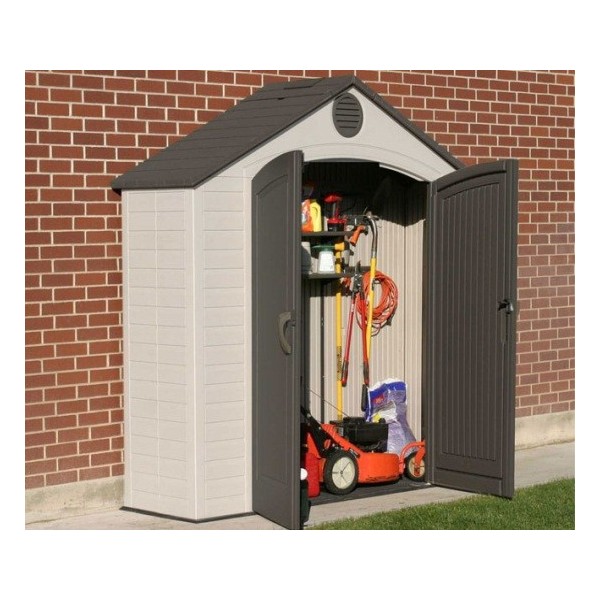 lifetime 8x2.5 ft plastic storage shed kit 6413