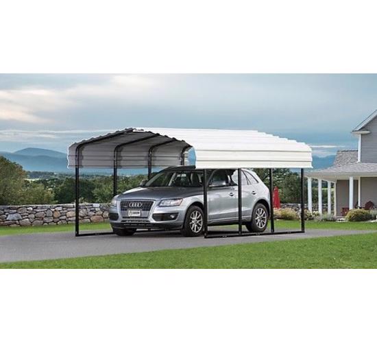 Arrow 10x15x7 Steel Carport Kit (CPH101507) - Best choice to cover vehicles and outdoor equipments.