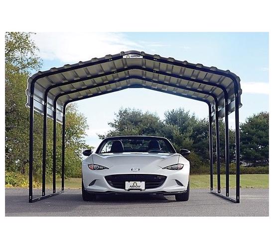 Arrow 10x20x7 Steel Carport Kit (CPH102007) - Great shade and shelter solution for vehicles.