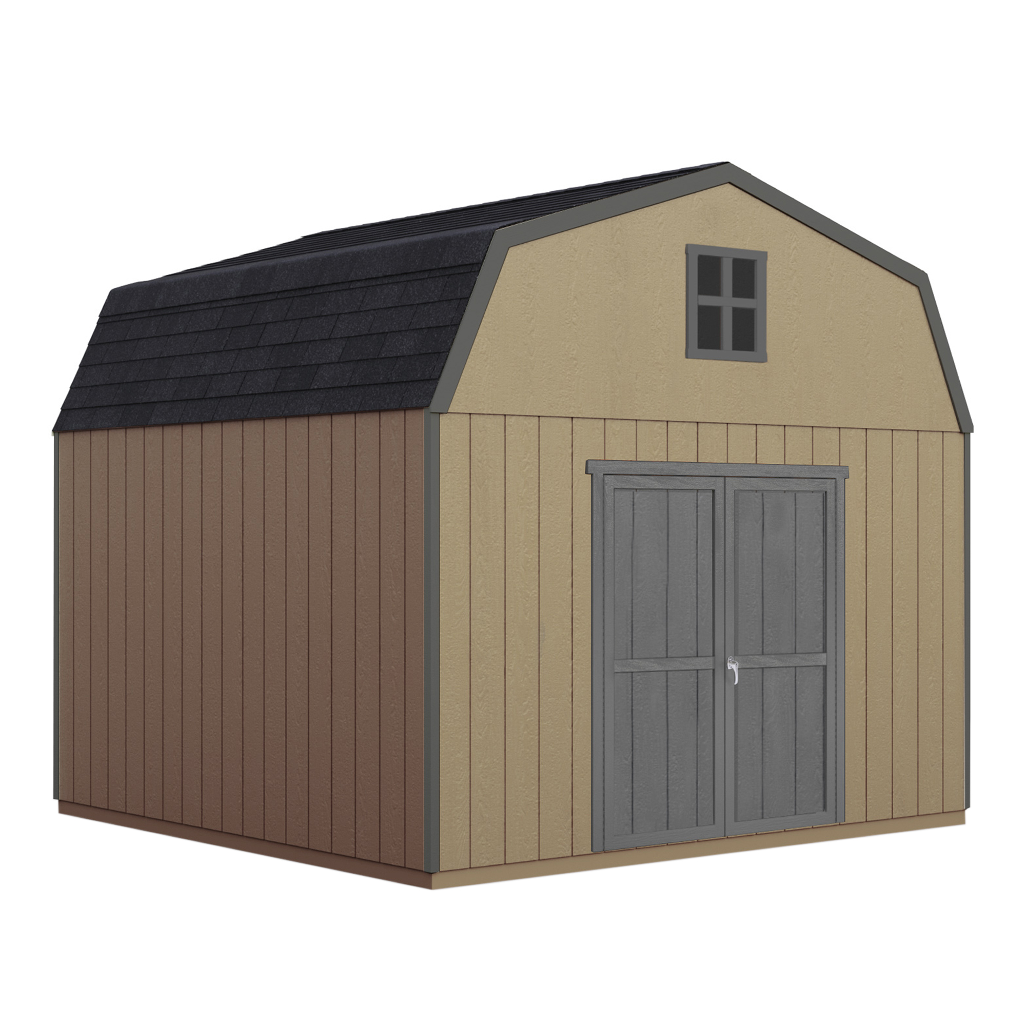 Handy Home  Hudson 12x12 Wood Storage Shed Kit (19496-2)