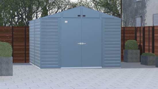 Arrow 10x12 Select Steel Storage Shed Kit - Blue Grey (SCG1012BG) This Select 10x12 will give you the storage space that you need. 
