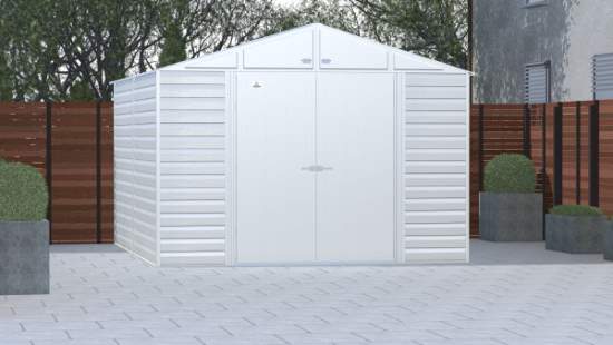 Arrow 10x12 Select Steel Storage Shed Kit - Flute Grey (SCG1012FG) This Select 10x12 will give you the storage space that you need. 