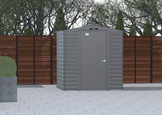 Arrow 6x5 Select Steel Storage Shed Kit - Charcoal (SCG65SG) This Select 6x5 will give you the storage space that you need. 