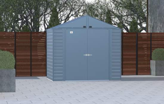 Arrow 8x6 Select Steel Storage Shed Kit - Blue Grey (SCG86BG) This Select 8x6 will give you the storage space that you need. 