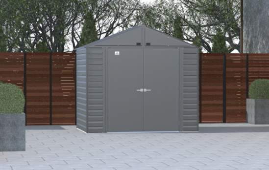 Arrow 8x6 Select Steel Storage Shed Kit - Charcoal (SCG86CC) This Select 8x6 will give you the storage space that you need. 