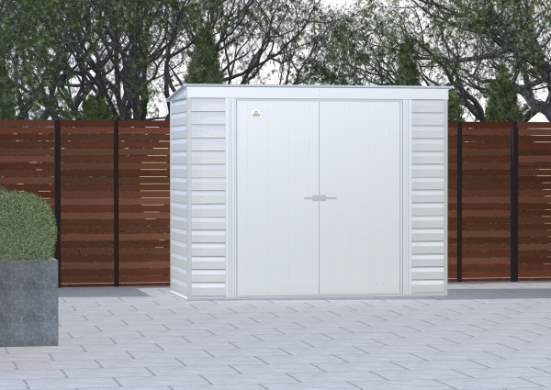 Arrow 8x4 Select Steel Storage Shed Kit - Flute Grey (SCP84FG) This Select 8x4 will give you the storage space that you need. 