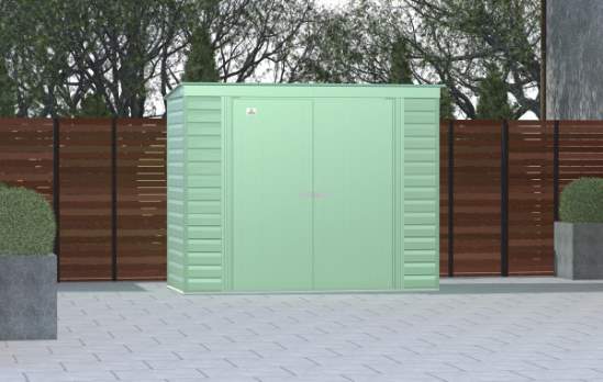 Arrow 8x4 Select Steel Storage Shed Kit - Sage Green (SCP84SG) This Select 8x4 will give you the storage space that you need. 