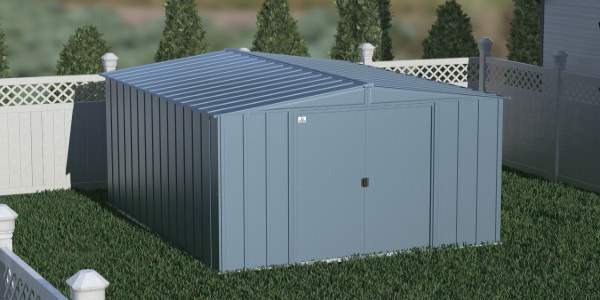Arrow 10x12 Classic Steel Storage Shed Kit - Blue Grey (CLG1012BG) This 10x12 Classic shed, will definitely help you with your storage problem. 