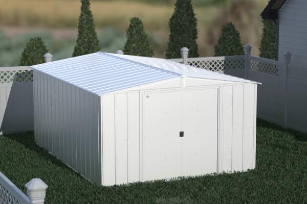Arrow 10x12 Classic Steel Storage Shed Kit - Flute Grey (CLG1012FG) This 10x12 Classic shed, will definitely help you with your storage problem. 