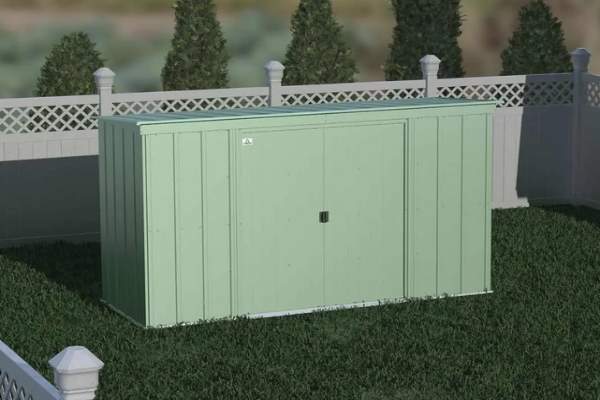 Arrow 10x4 Classic Steel Storage Shed Kit - Sage Green (CLP104SG) This 10x4 Classic shed, will definitely help you with your storage problem. 