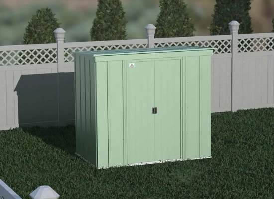 Arrow 6x4 Classic Steel Storage Shed Kit - Sage Green (CLP64SG) This 6x4 Classic shed, will definitely help you with your storage problem. 