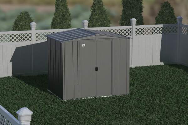 Arrow 6x5 Classic Steel Storage Shed Kit - Charcoal (CLG65CC) This shed is an ideal storage unit for your backyard. 