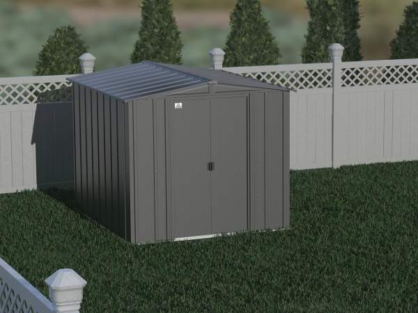 Arrow 6x7 Classic Steel Storage Shed Kit - Charcoal (CLG67CC) This shed is an ideal storage unit for your backyard. 