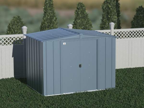 Arrow 8x6 Classic Steel Storage Shed Kit - Blue Grey (CLG86BG) This shed is an ideal addition to any backayrd setting. 