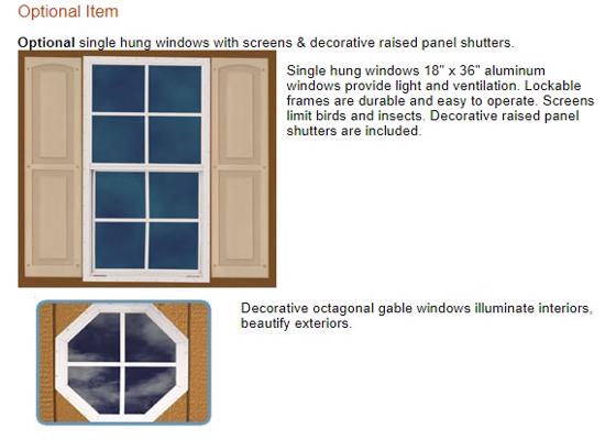 Best Barns Dover 12x16 Wood Garage Kit - All-Precut (dover_1216) Optional Windows