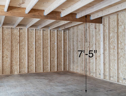 Best Barns Virginia 16x24 Wood Storage Shed Kit (virginia_1624) Second Floor Loft 