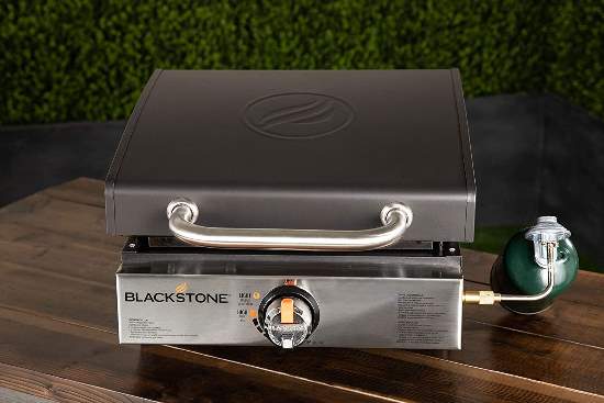 Blackstone 17 in. Table Top Griddle with Hood (1814) The best accessory that you can bring on your camping, picnic, and outdoor activities. 