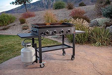 Blackstone 36 in. Griddle with 4 Burners (1554) Cooking made more fun with this cart griddle with 4 burners. 