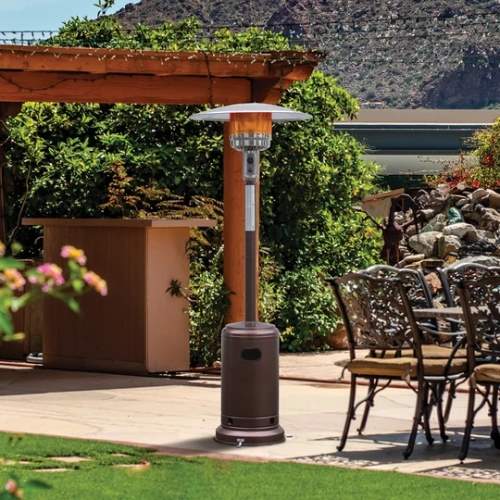 Blue Sky Outdoor Gas Patio Heater - Hammered Bronze (PHG8732BZ) This patio heater will help you extend your stay on your patio or backyard.