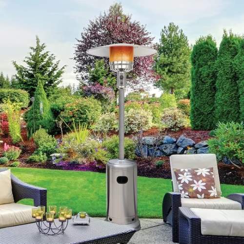 Blue Sky Outdoor Liquid Propane Patio Heater - Stainless Steel (PHG8732SS) This patio heater will help you extend your stay on your patio or backyard.