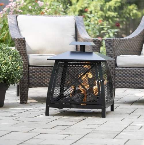 Blue Sky Outdoor 20" Steel Fire Pit - Black (WBF20) This fire pit will give you the warmth that you need during the cold days. 