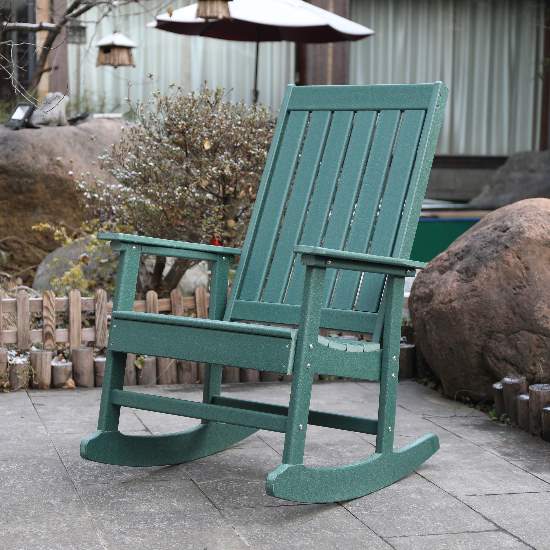Blue Wave Ez-Care Tek-Wood Adirondack Rocker - Hunter Green (NU6916) This adirondack rocker chair will give you the comfort and relaxation that you need. 