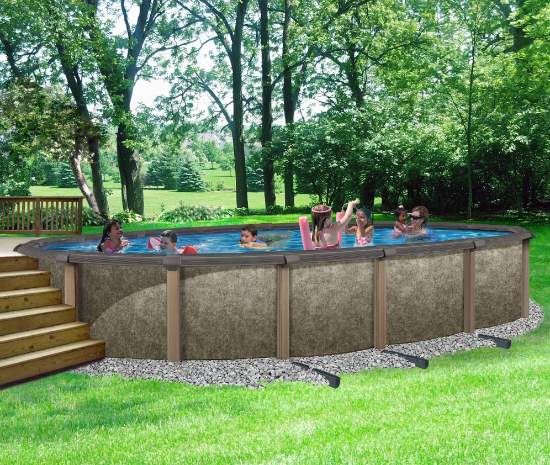 Blue Wave Riviera 15x30 ft. Oval 54 in. Deep Above Ground Pool (NB12945) Enjoy your outdoor space with this Riviera Pool. 