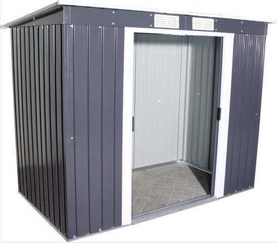 DuraMax 8x4 Pent Roof Metal Shed Kit w/ Vents (50651) - Great for most small and large outdoor uses.