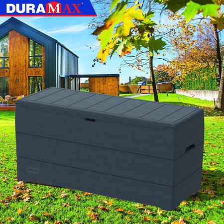 Duramax 71 Gallon Deck Box - Gray (86600) This deck box has 71 gallon storage capacity! 