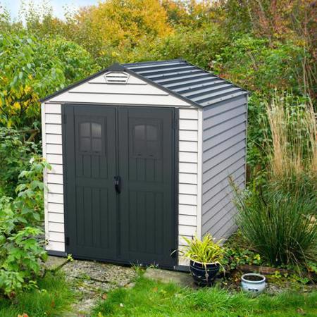DuraMax StoreMax Plus 7x7 w/ Molded Floor (30325) This shed will definitely be a perfect addition to your backyard. 