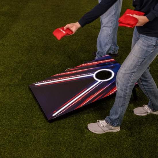 Escalade Sports Triumph 2x3 Cornhole and LED Keyhole Set (35-7360-3) This cornhole and LED keyhole set is a very simple game but will make hours of fun for your family and friends. 