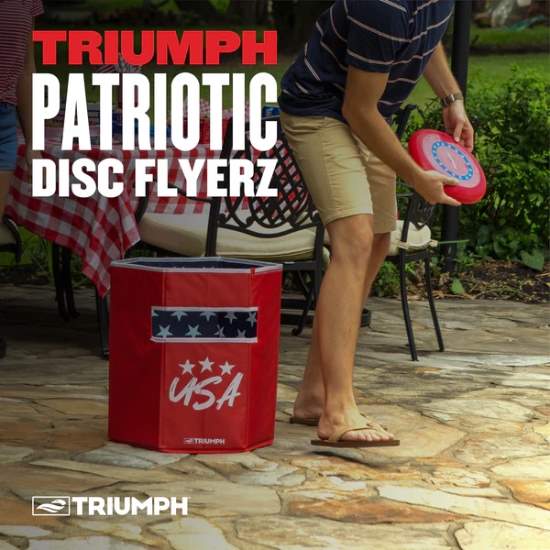 Escalade Sports Triumph Patriotic Disc Flyerz Set (35-7080-3) This game set will make your outdoor activity more exciting and fun! 