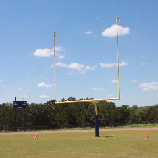 Gared College 4-1/2" O.D. Yellow Football Goalpost, Permanent/Sleeve Mount (FGP402SY) This football goalpost comes in yellow color. 