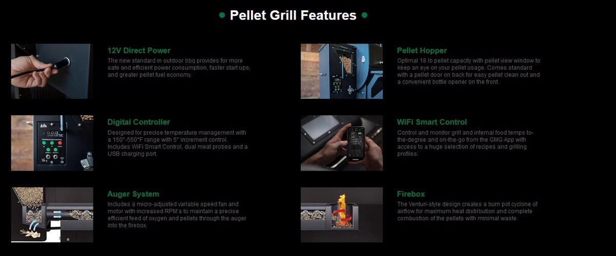 Green Mountain Ledge Prime Plus Wifi  - Black (DBWFP+) Pellet Grill Features 