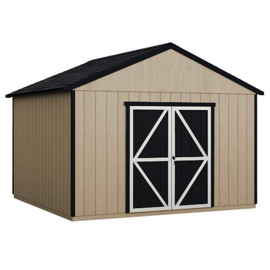 Handy Home  Astoria 12x24 Wood Storage Shed Kit (19423-8) This wood shed offers a 2x4 wood framing for ground-to-peak strength and treated. 
