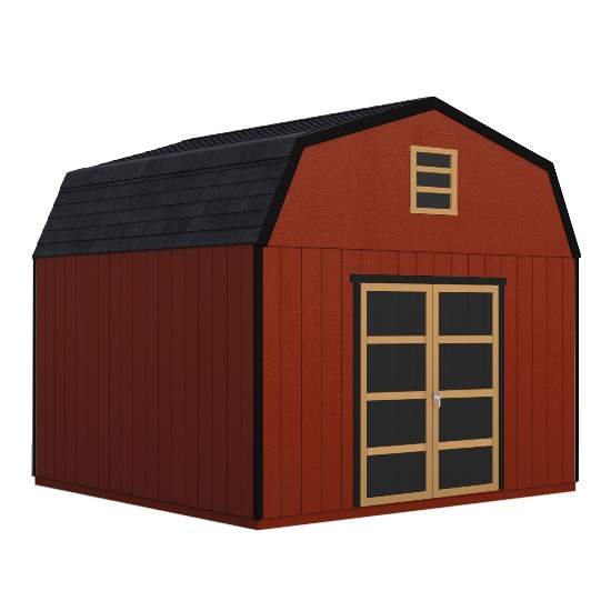 Handy Home Hudson 12x20 Wood Storage Shed Kit (19445-0) This wood shed has a factory-primed siding that is ready to be painted by the color of your choice. 