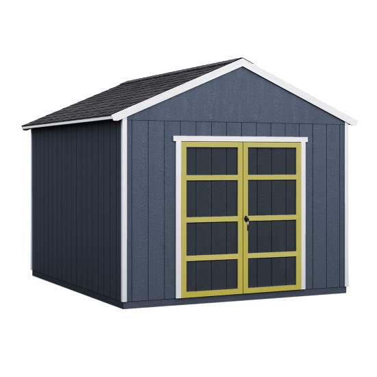 Handy Home Rookwood 10x16 Wood Storage Shed Kit (19434-4) This wood shed kit is pre-cut and ready to be assemble. 