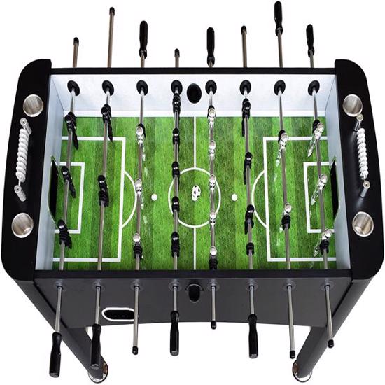 Hathaway 56in. Equalizer Foosball Table - Black (BG4035) Top view of the Equalizer Foosball Table 