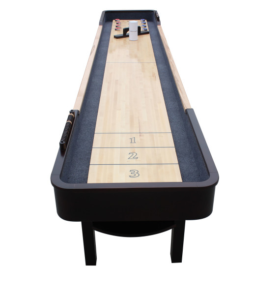 Hathaway 9ft. Merlot Shuffleboard Table - Espresso (BG50357) Full view of the Merlot 9ft Shuffleboard Table