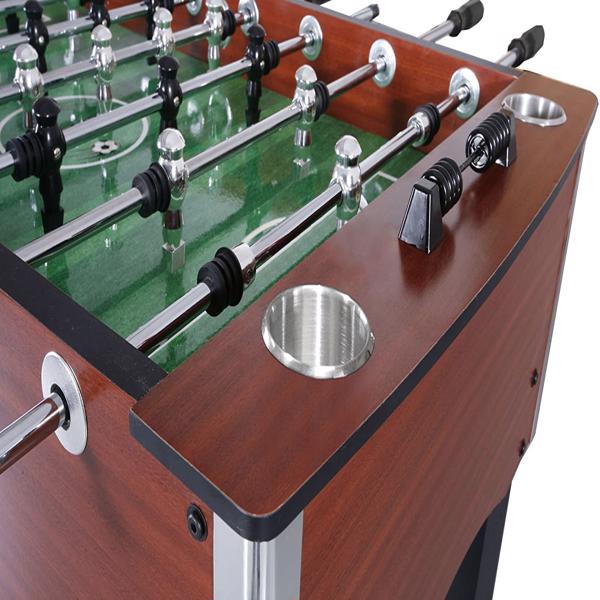 Hathaway 56in. Stratford Foosball Table - Cherry (NG1034FB) Side View of the Stratford Foosball Table 