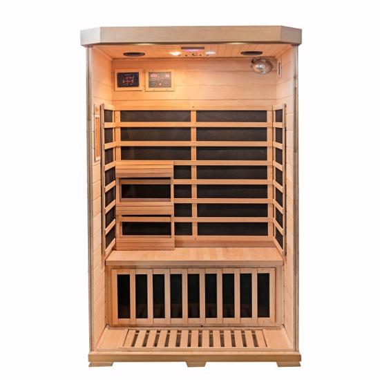 HeatWave 2-Person Sonoma Hemlock Infrared Sauna with 6 Carbon Heaters (SA7018) Inside View of the Sonoma Sauna 