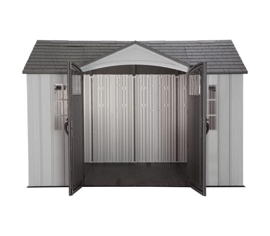 Lifetime 10x8 Storage Shed Kit w/ Vertical Siding (60243) - Gives you that extra space needed while accenting the beauty of your backyard.