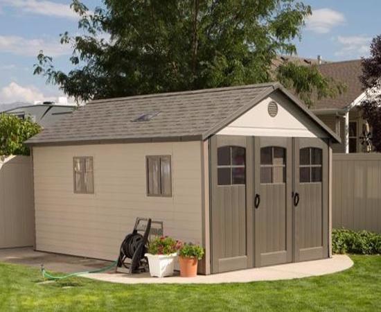 Lifetime 11x18.5 ft Storage Garage Shed Kit (60236) - Attractive and excellent garage shed.