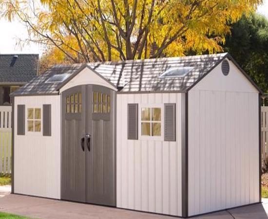 Lifetime 15x8 New Style Storage Shed Kit w/ Floor (60138) -  Keep all your tools and garden equipment conveniently stored.