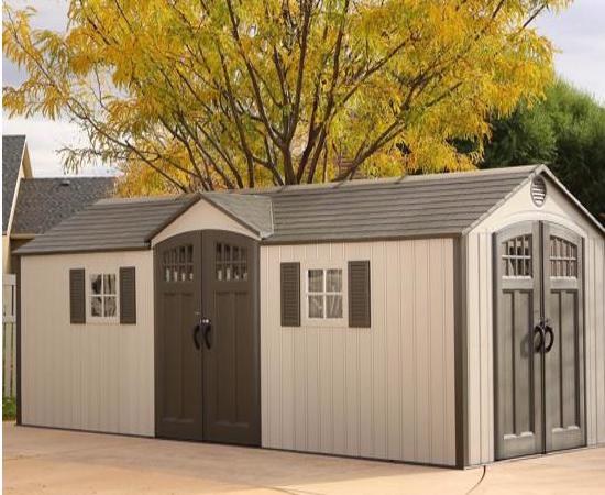 Lifetime 20x8 New Style Storage Shed Kit w/ Floor (60127) - Strong and low maintenance perfect for solutions for storage needs.