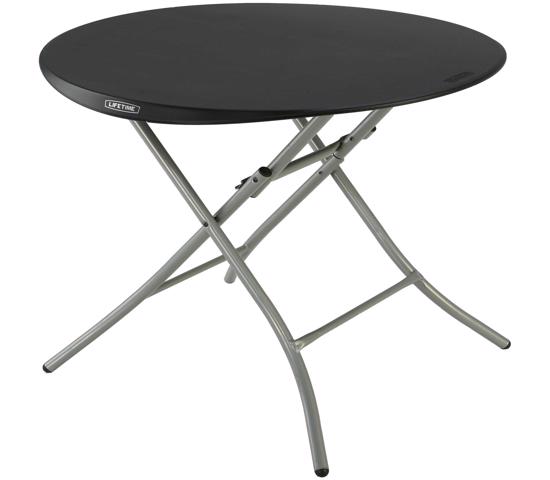 Lifetime 33-Inch Round Folding Table - Black (80351) - Create the perfect set-up for a cocktail party, work event or family gathering. 