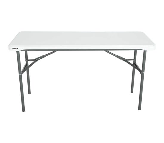 Lifetime 4-Foot Nesting Commercial Table (280478) - Ideal for both indoor and outdoor use.